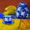 blue teapot & cup
