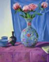 peonies and chinese vase